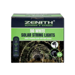 Solar Garden Lights - String of 50's, White